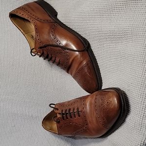 CHURCH'S Custom made brouged wingtip oxfords GUC M sz 10.5